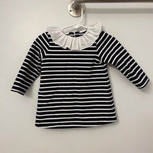 Jacadi long sleeve fleece dress (12 M)